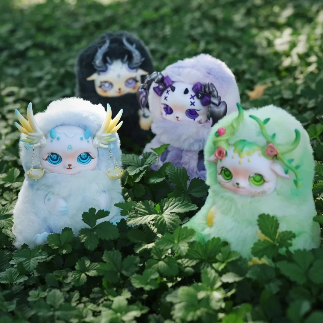 Mobostar Twelve Constellations Morning Dew Series Blind Box Vinyl Dolls Mystery Box Cute Action Figures Surprise Bag Pendant Toy