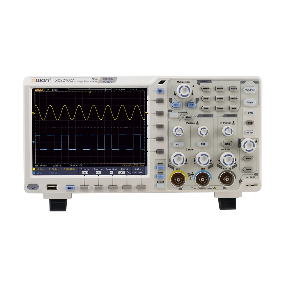 OWON XDS3102 XDS3202 XDS3303 dwukanałowy ekonomiczny cyfrowy oscyloskop 100Mhz 200Mhz