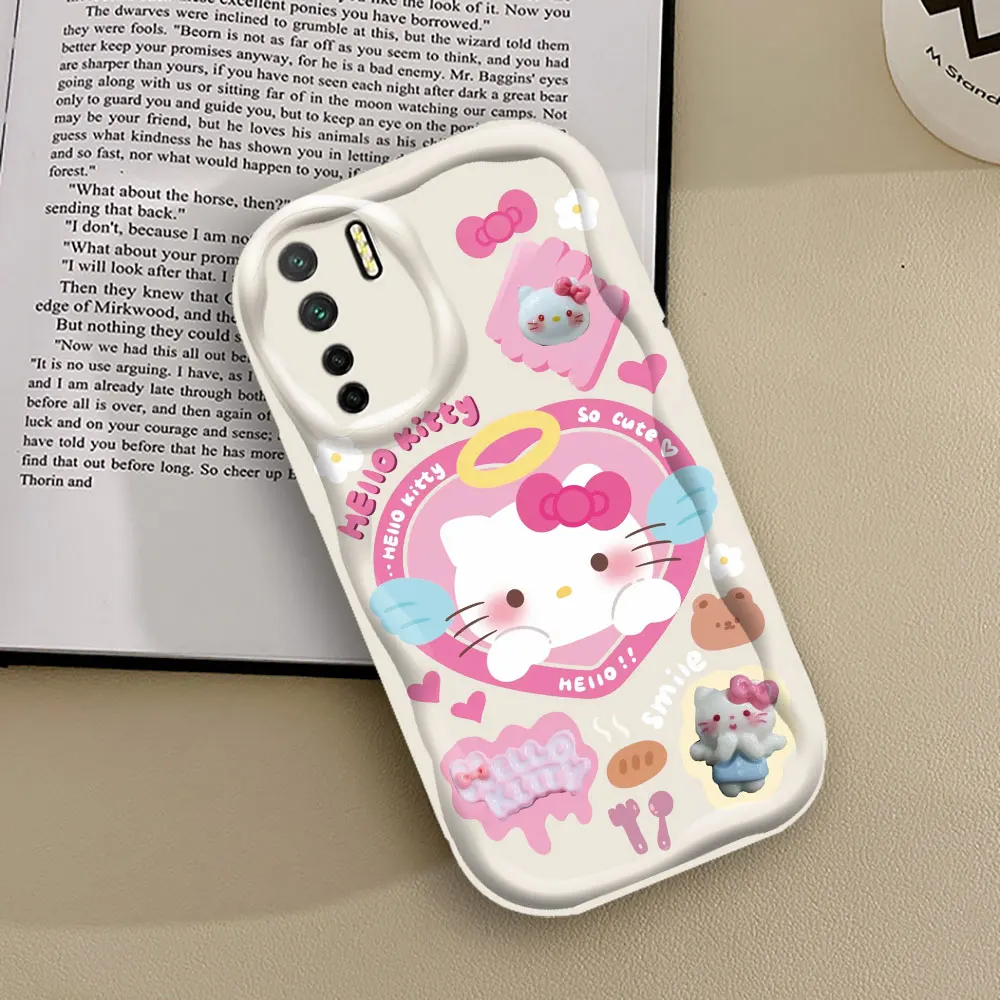 Cool Hello Kitty Kuromi Melody Phone Case For OPPO A98 A94 A93 A92 A79 A78 A76 A74 A60 A58 A57 A55 A54 A53 A38 2020 Wave Cover image 2