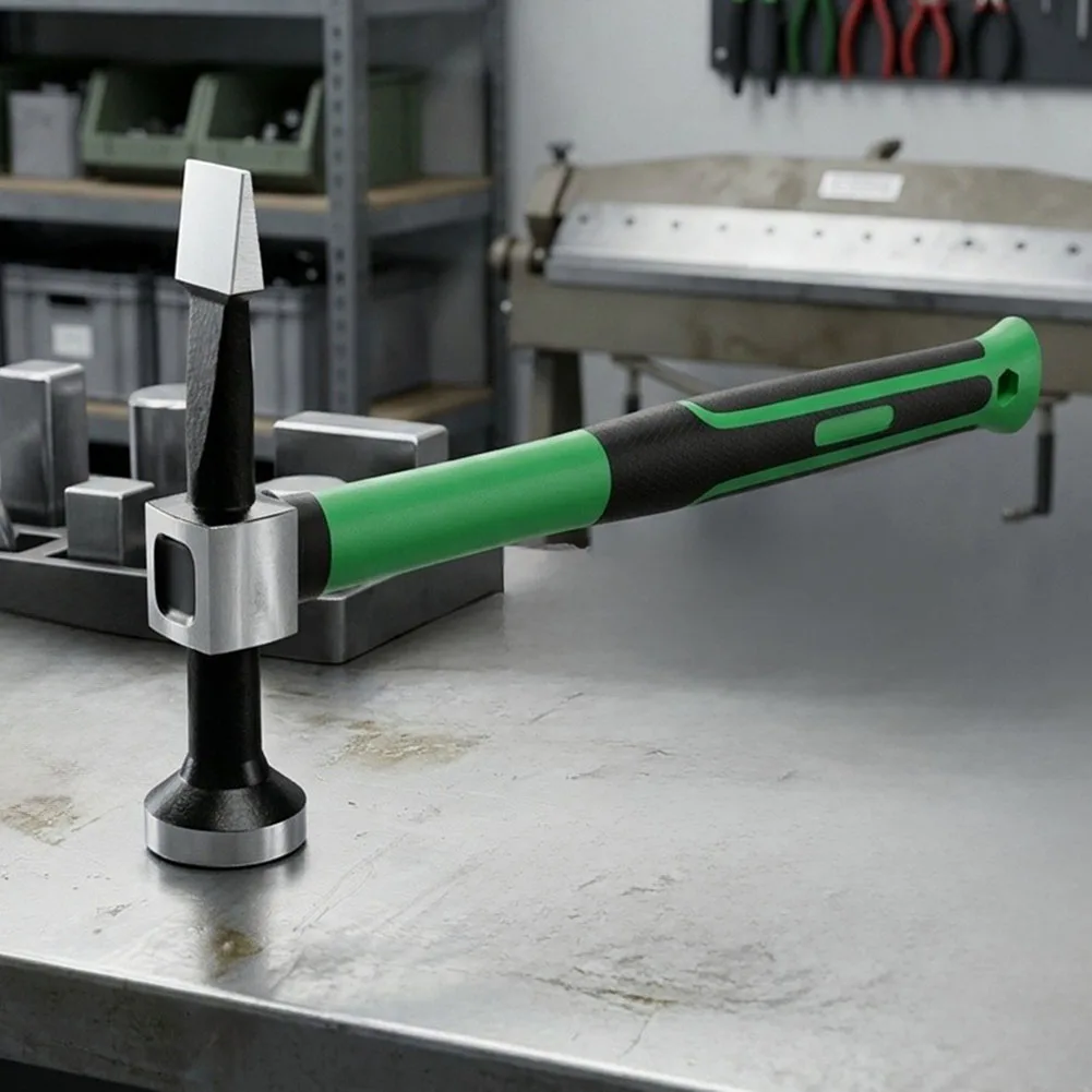 315mm High Carbon Steel Sheet Metal Hammer Flat Square Pointed Head Auto Body Planishing Chisel Car Repair Hand Tool
