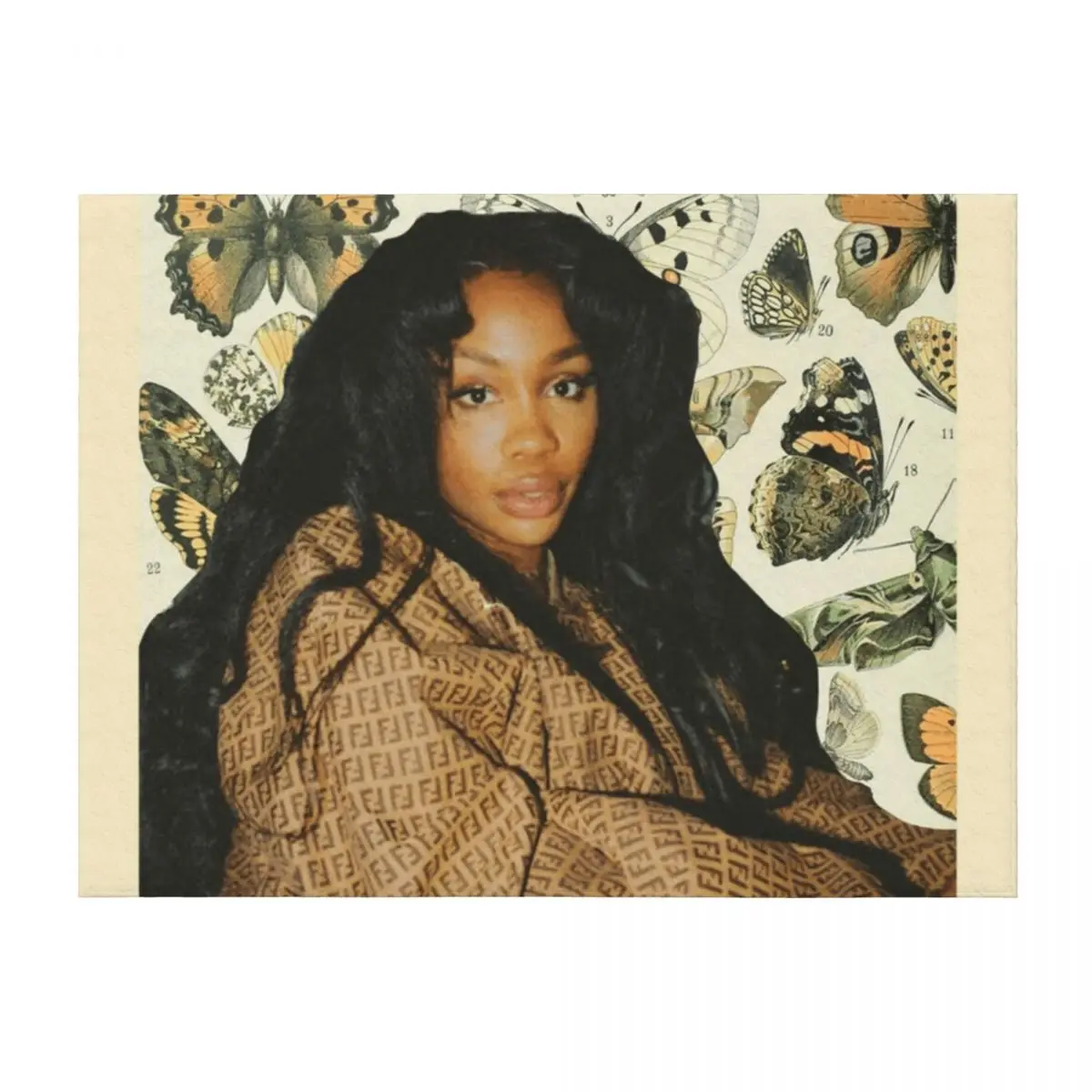 

my girl sza Throw Blanket Luxury Throw Retros Softest Nap Blankets