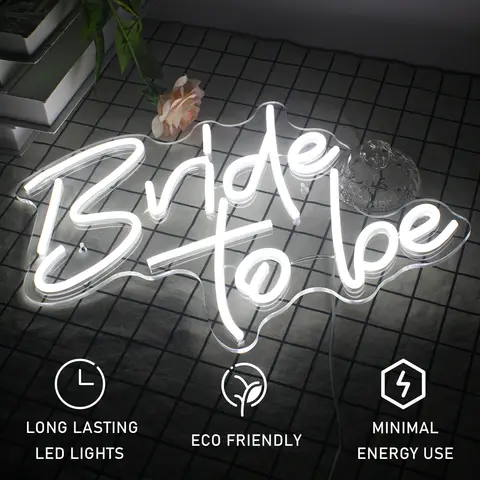 दुल्हन बनने वाली है, नियॉन साइन एलईडी रूम वॉल डेकोर, शादी की सगाई पार्टी, रोमांटिक शादी रूम बेडरूम डेकोर के लिए यूएसबी पावर्ड लाइट्स 6 best sales दुल्हन की दौड़ - №3