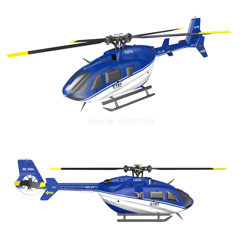 C187 Ec135 1/48 helikopter RC 2.4GHz 4CH 6-osiowy żyroskop wysokość trzymaj zdalnie sterowany Model samolotu zabawki dla dorosłych chłopców