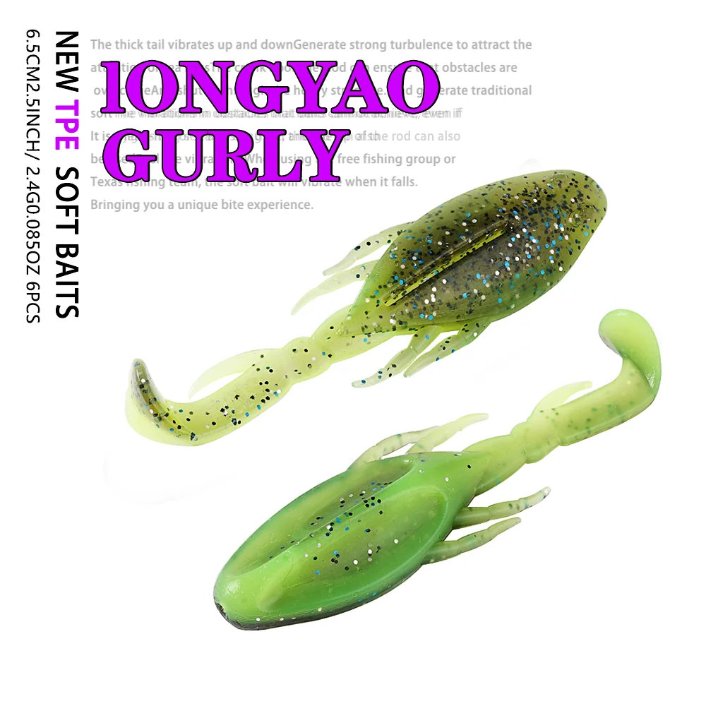 SUNMILE Angelköder 6,5 cm Kunstköder Wobbler Gummiköder Shad Karpfen Silikon Angelköder