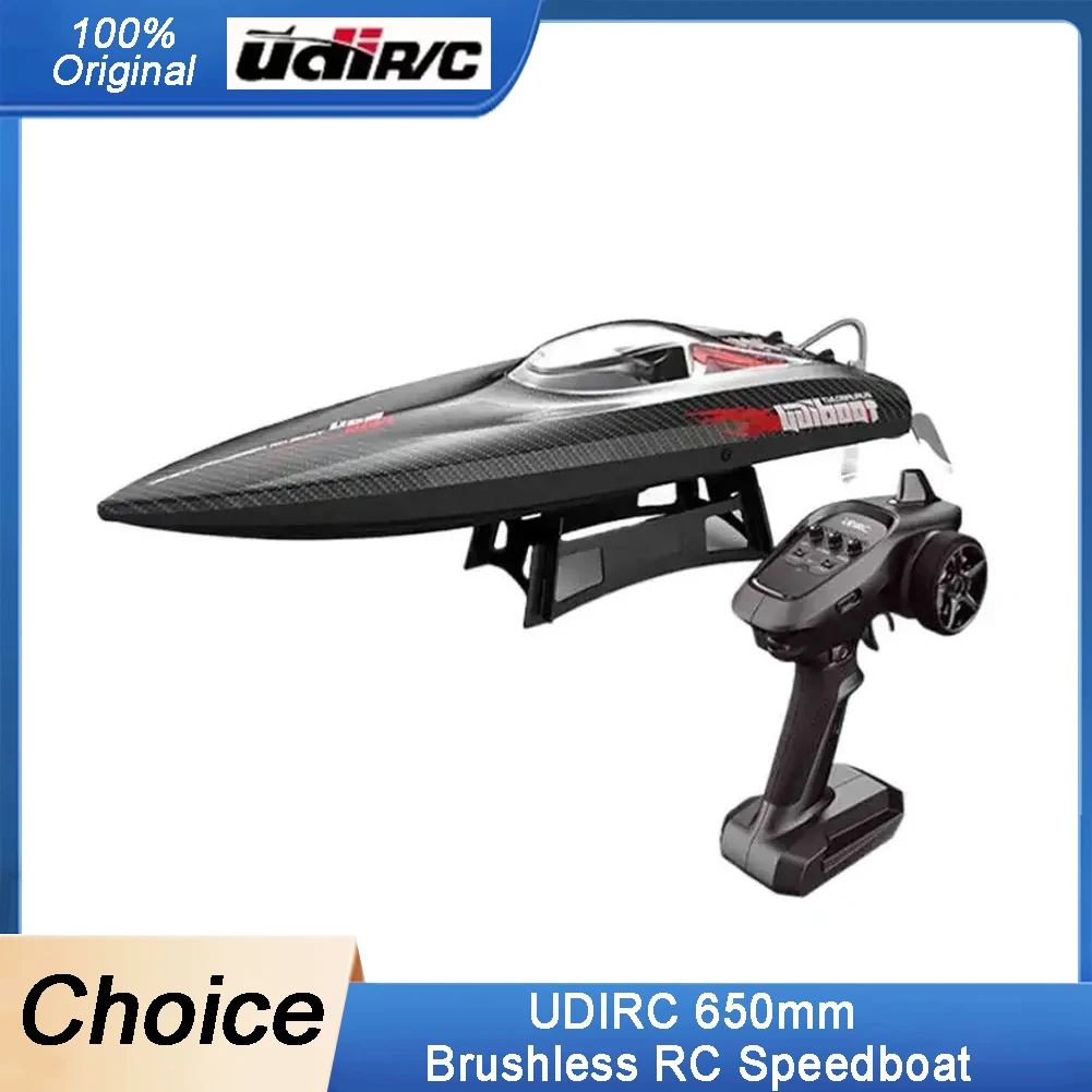UDIRC 650 mm bürstenloses RC-Schnellboot – 50 km/h 2,4 G, Hochgeschwindigkeits-Spielzeugboot aus legiertem Stahl, im Angebot