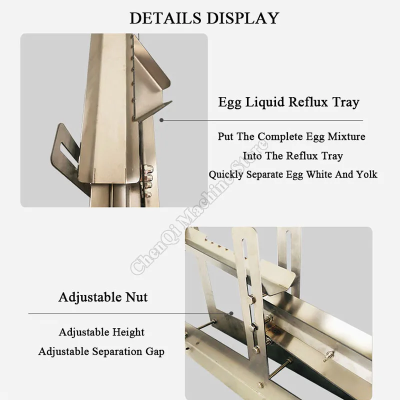 Сепаратор яичного белка, коммерческий сепаратор яичного белка из нержавеющей стали 304, быстрый сепаратор яиц, жидкий фильтр для выпечки яиц