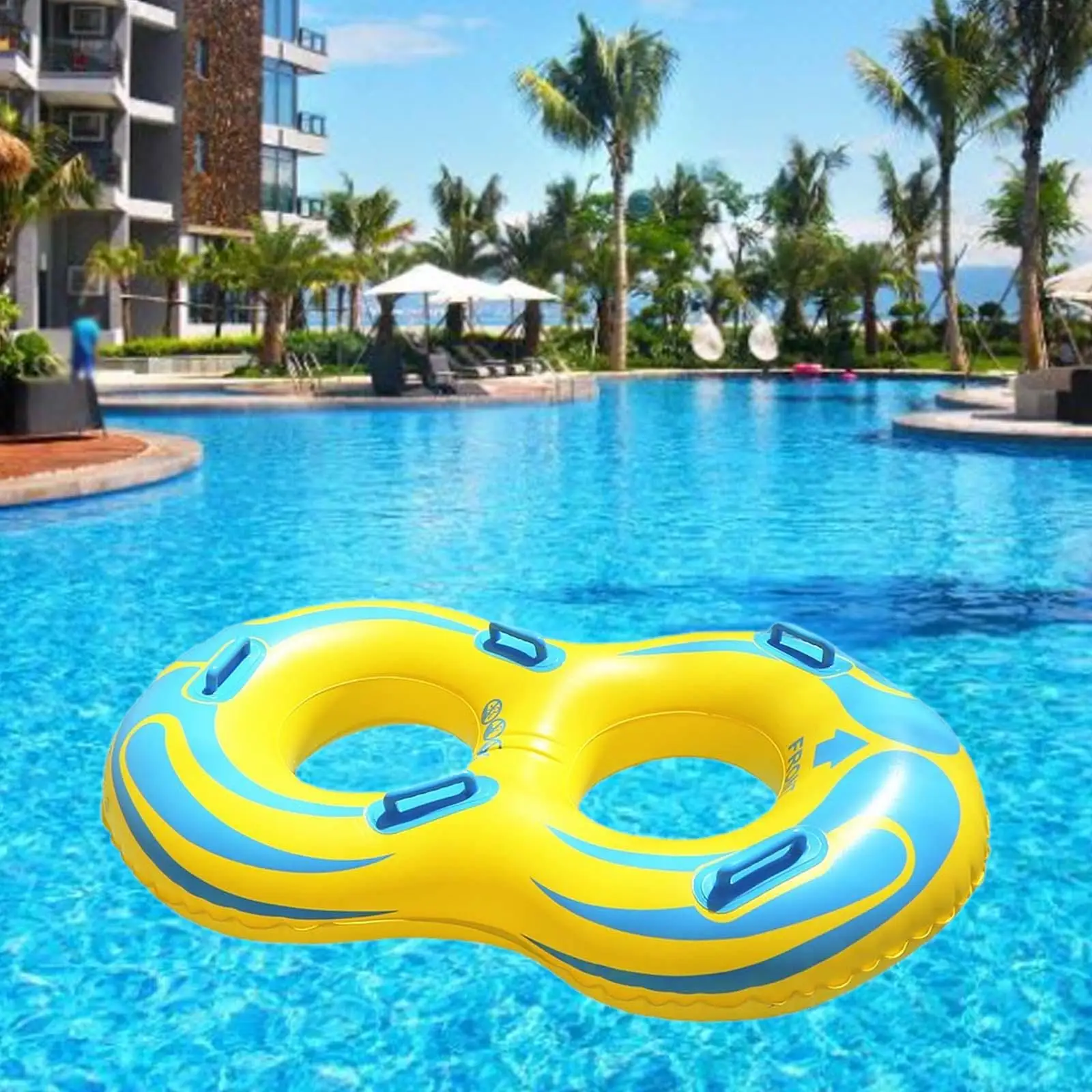 

Inflatable Swimming Ring Large Load Bearing Swim Ring Inflatable Beach Float Water Play Ring Outdoor Water Drifting Ring Inflata