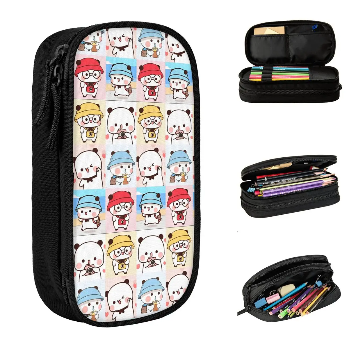 

Bubu Dudu Panda Bears Cartoon Pencil Case New Cute Pen Holder Bags Girls Boys Big Capacity Students School Cosmetic Pencilcases