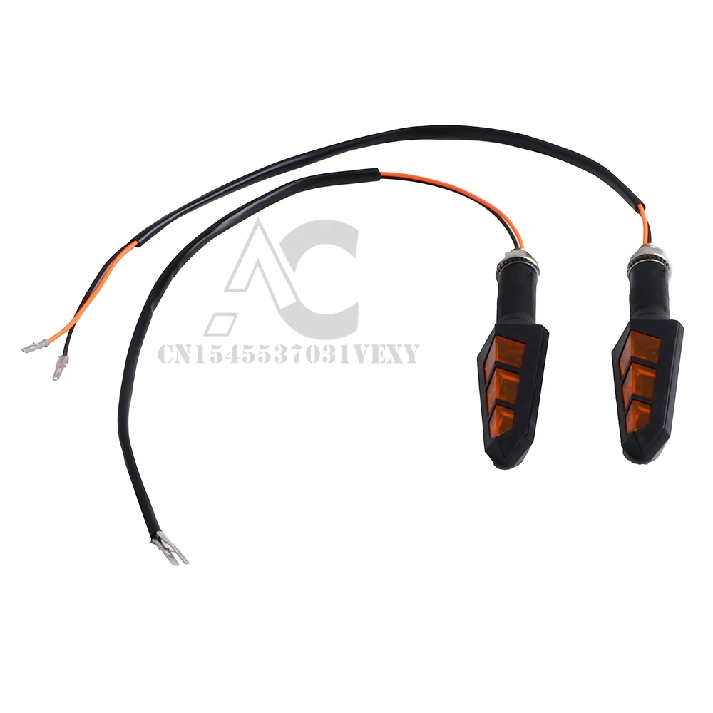 2PCS LED Turn Signals Indicator Motorcycle Flasher Arrow Motorcycle Turn Signals Light Motorcycle Light For Honda Yamaha