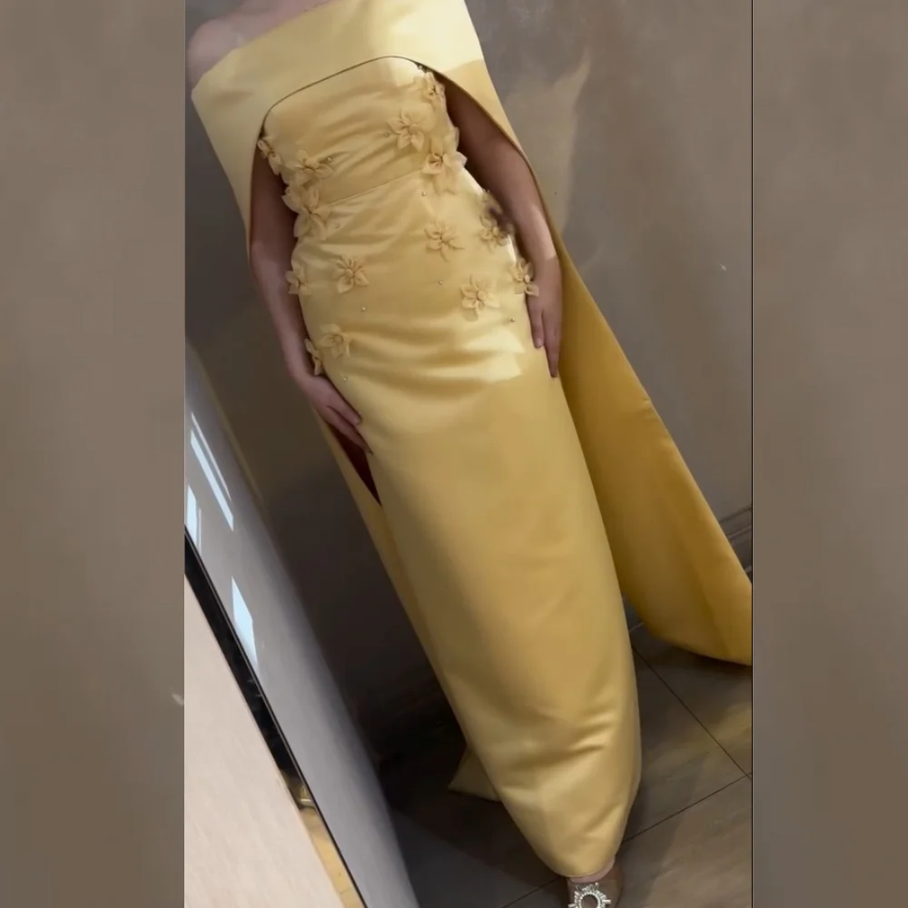 

Прямые длинные платья с открытыми плечами и цветочным принтом Charmeuse, подходящие по индивидуальному заказу, современный стиль