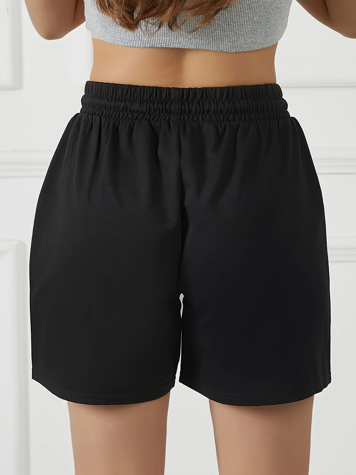 Jogging Cool Breathable Short Pants Womens Summer Loose Comfy Sweatpants Running Daily All-Match Shorts Fitness Basic Bottom - Image 3