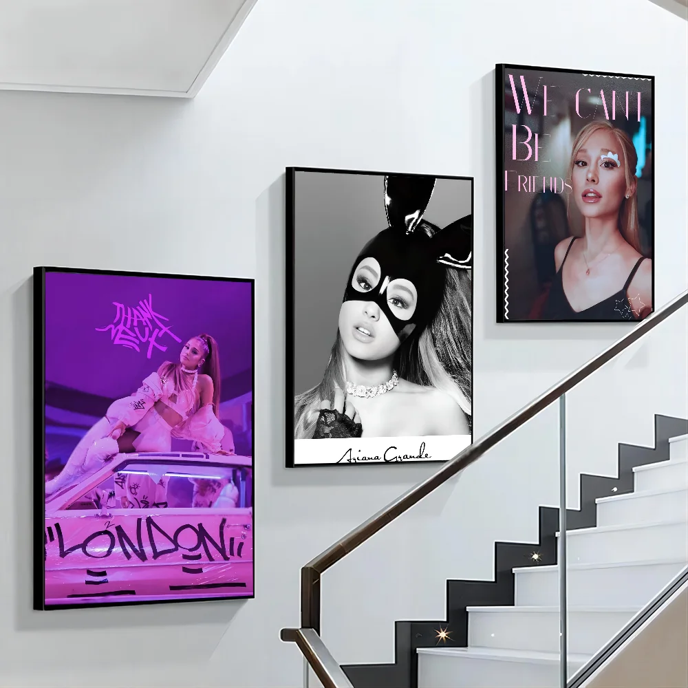 1PC Famous Singer Ariana Grande Poster Poster Paper Print Home Living Room Bedroom Entrance Bar Cafe Art Painting Decoration