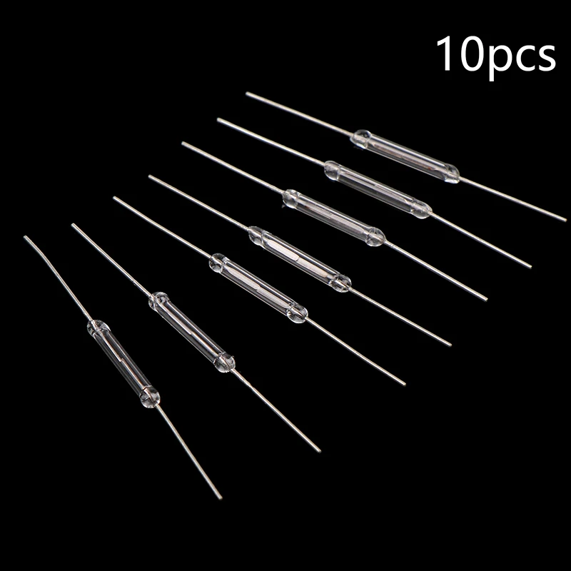 10Pcs N/O Reed Switch Magnetic Switch 2 * 14MM Normally Open Magnetic Induction Switch For DIY Electronic N/O Switch