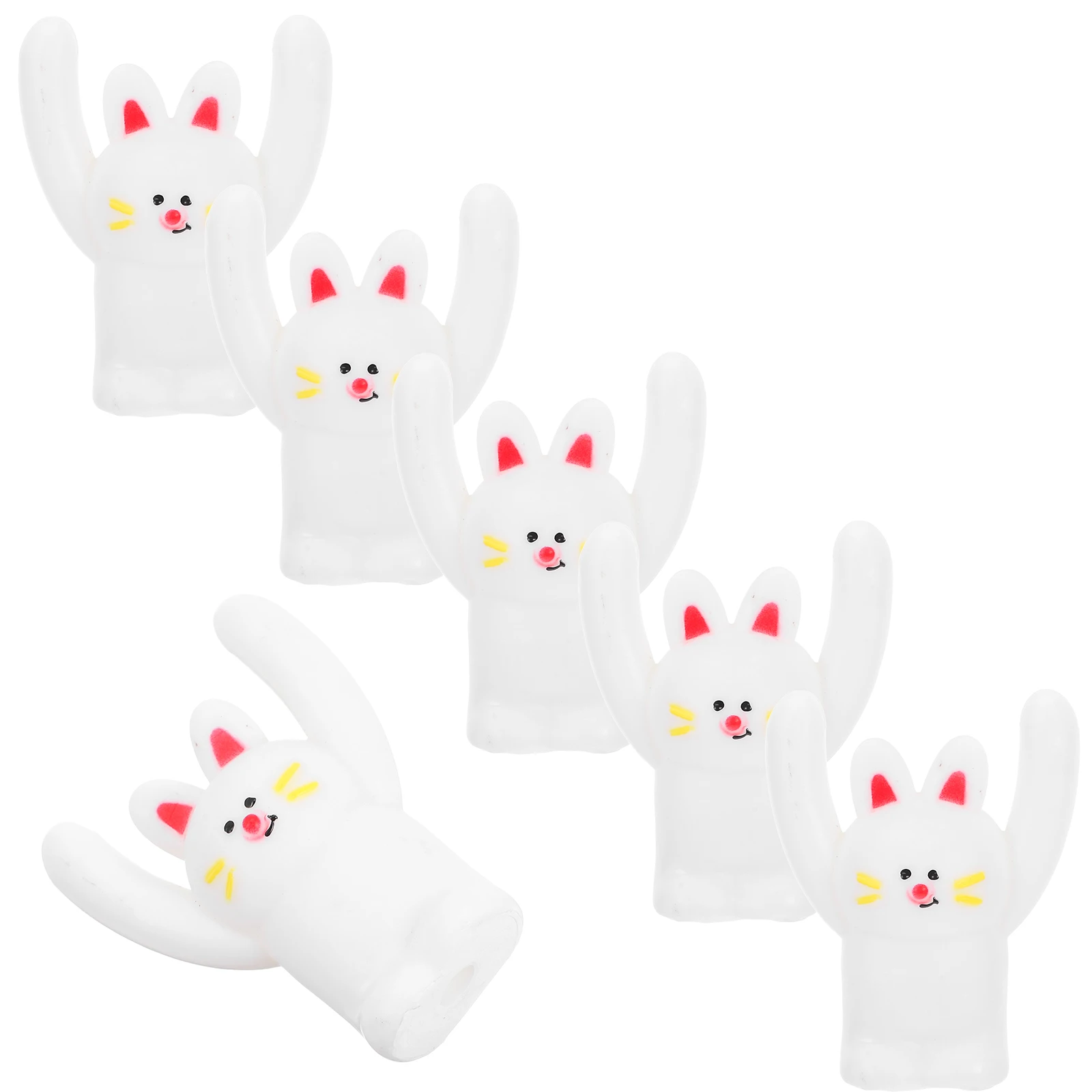 

6 Pcs Photo Holder Memo Clips Cartoon Rabbit Cute Card Holders Tabletop Desktop ganizer Paper Clip Memo Holder