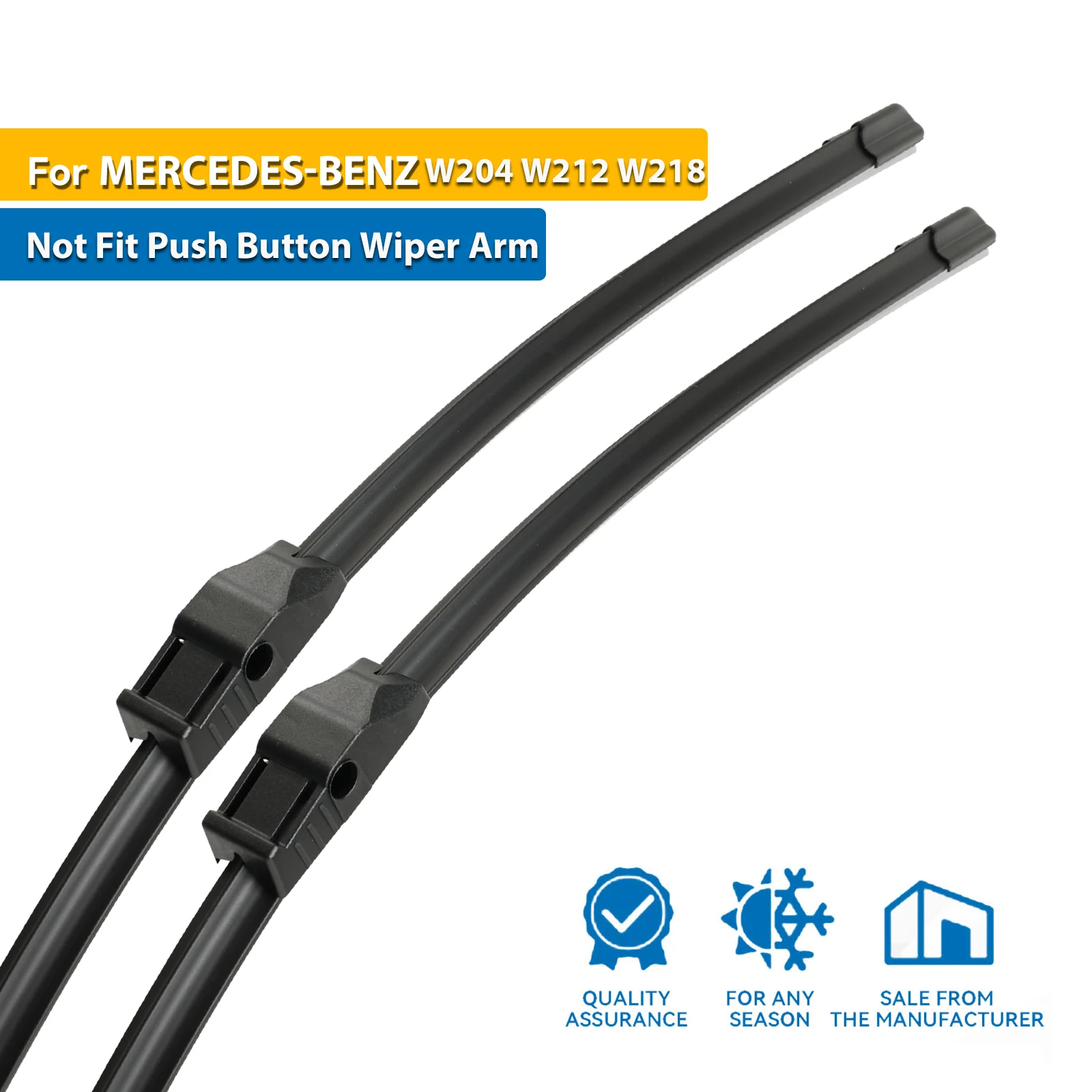 

Erick's Wiper RHD & LHD Front Wiper Blades For Mercedes Benz W204 W212 W218 Windshield Windscreen Window Car Rain Brush 24"+24"