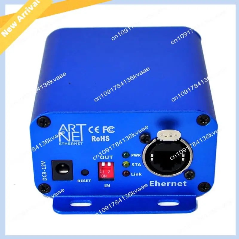 

M01K 5 Pin 2 Port DMX Artnet Stage Light Controller 5PIN Xlr Socket 2 Way DMX Signal Exchange Tool RJ45 Net Connector