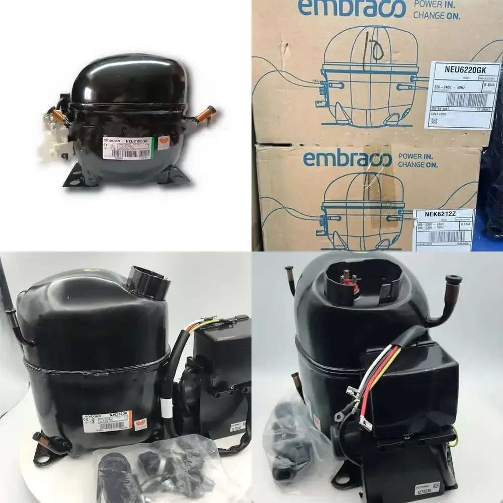 

Компрессор Embraco NEU6220GK 0.3 кВт R404A 220-240В 50Гц поршневой для коммерческих холодильных установок