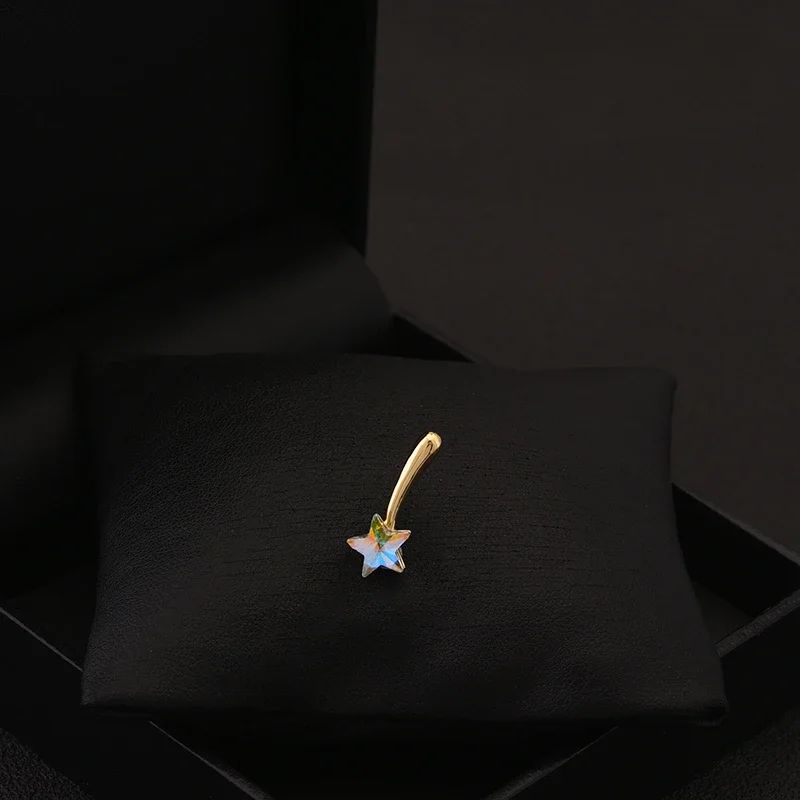 

Mini Star Brooch Wish Meteor Exquisite Small Neckline Pin Shirt Anti-Exposure Decorative Button Women's Suit Accessories Jewelry