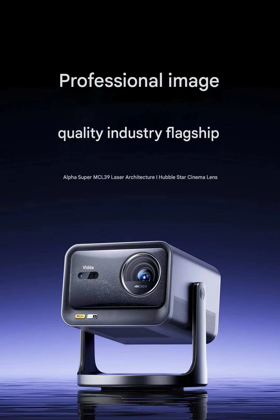 

3200lm Lumens 4K UHD Triple Laser DLP Smart Portable Mini 4k Projector