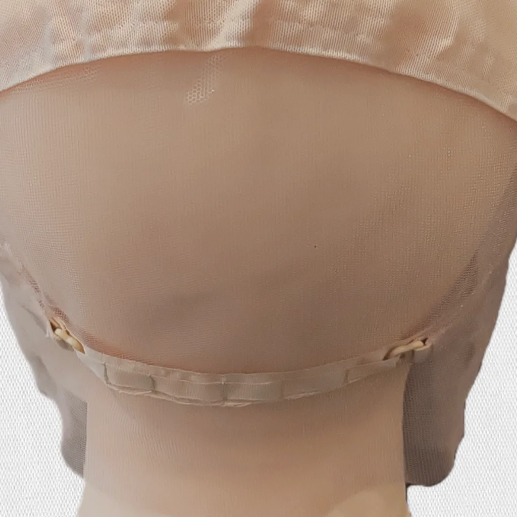 Gorro de peluca de encaje completo de 5 piezas Color beige para hacer pelucas con correas ajustables