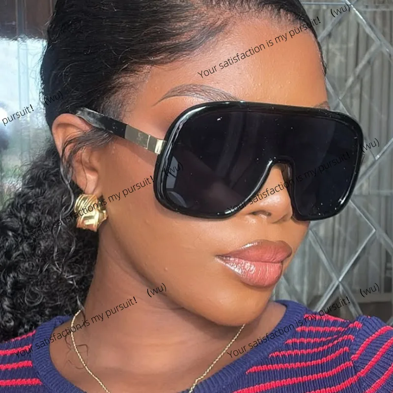 oversized frame sunglasses, European and American fashion one-piece sunglasses