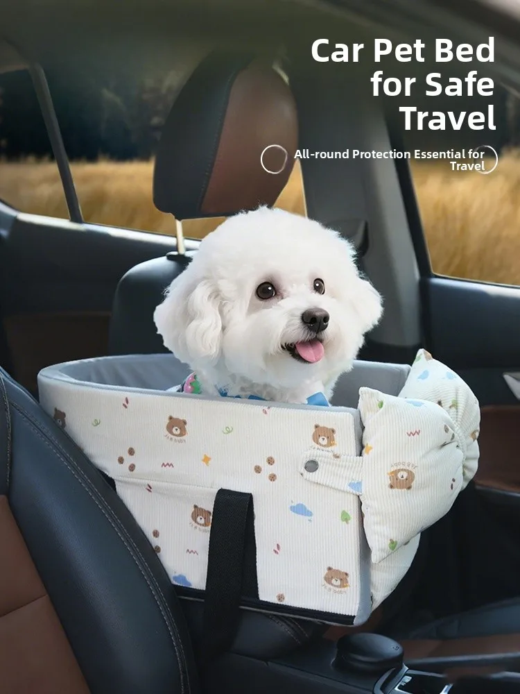 

Автомобильная подстилка для мелких собак и кошек, безопасная подушка для путешествий, портативная переноска для животных, устойчивая к загрязнениям, для поездок на дальние расстояния