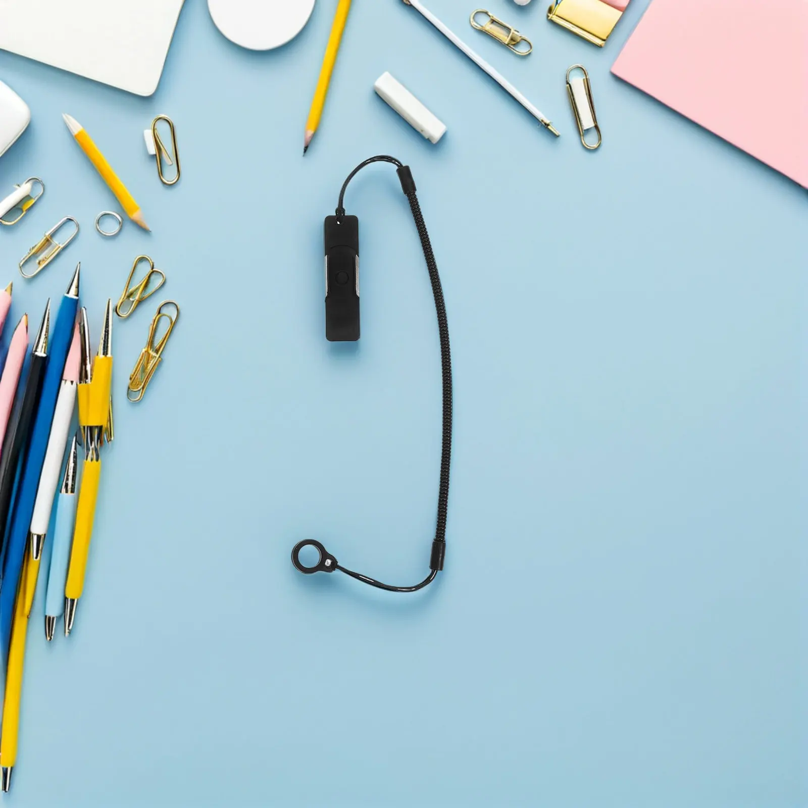 

2Pcs Anti-Lose Pen Cord Elastic Strap Tablet Styus Holder Office Pen Tether Retractable Spring Lanyard Stylus Leash Holder