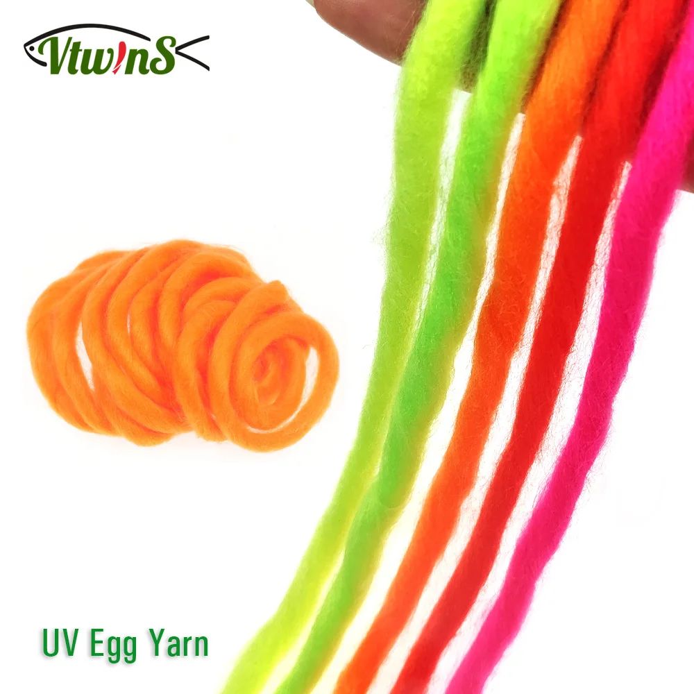 Vtwins Synthetic Fibers Soft Fluffy Egg Yarn Fly Tying Egg Yarn Hydrophobic Tying Egg flies Glo Bugs Dry Fly Tying Material