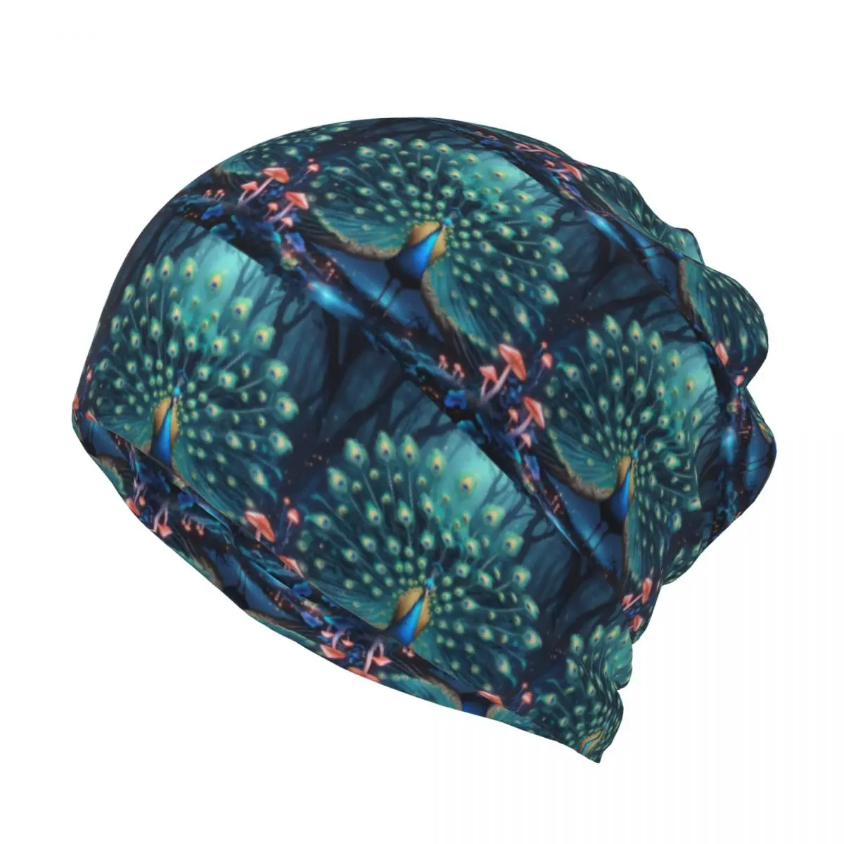 Mesmerising Peacock Feathers Bandana Neck Gaiter Wrap Scarf Warm Headwear Beanies Hat Unisex Adult Breathable