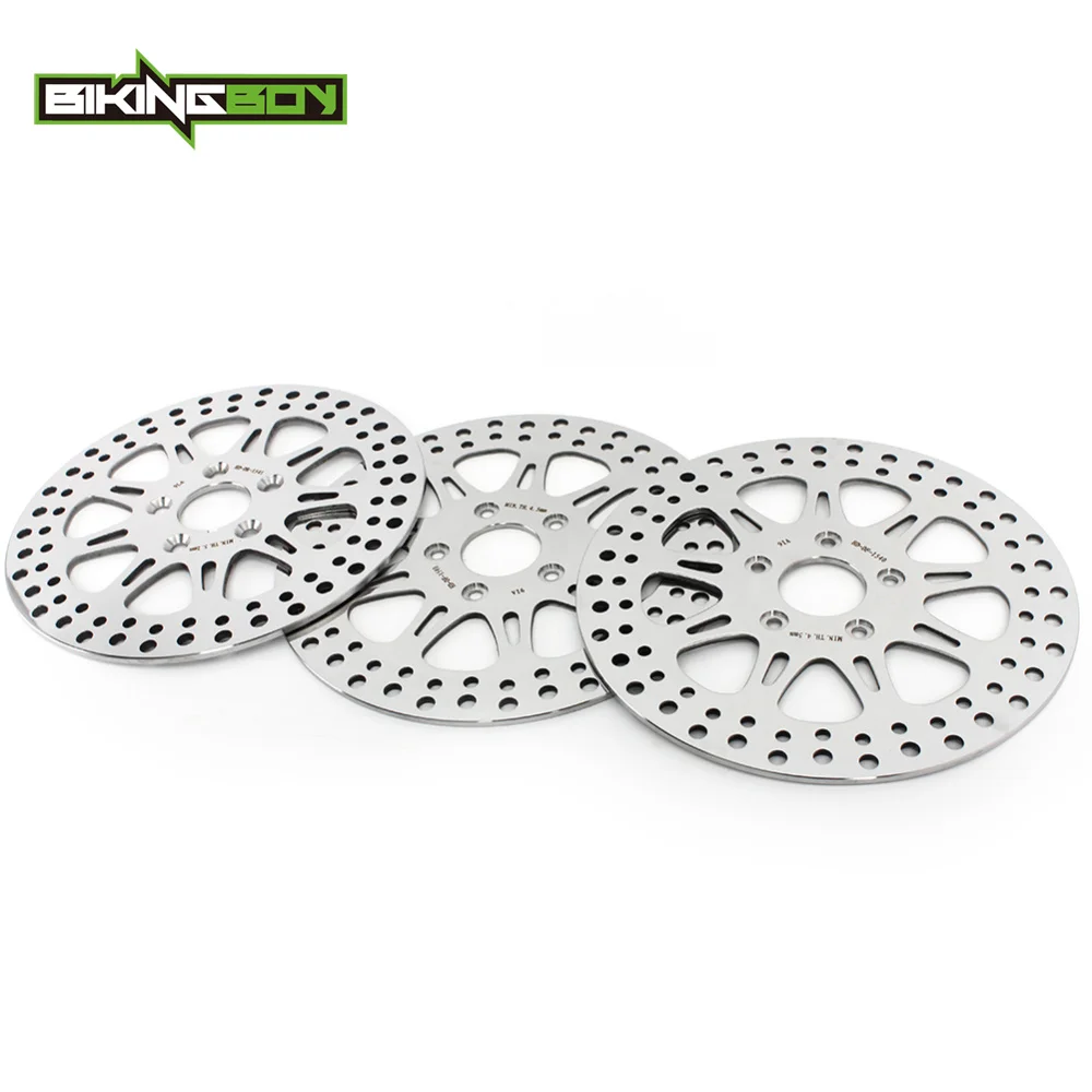 BIKINGBOY For Low Rider FXDL FXLR Super Glide FXD FXR Wide Glide FXDWG Sport Glide FXRT 84-99 98 Front Rear Brake Discs Rotors