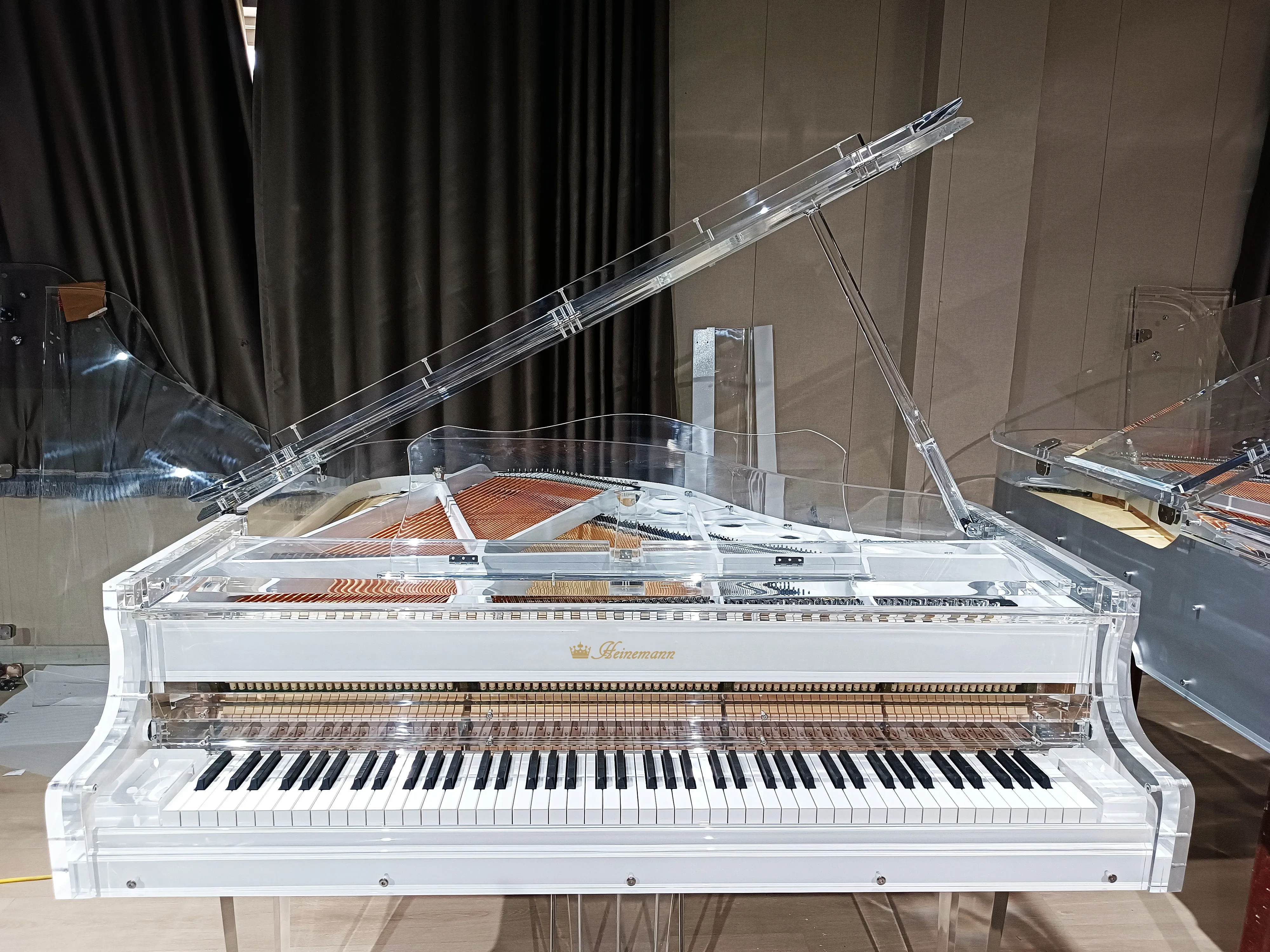 Reliable Reputation Self Playing Modern Luxury Star Hotel Transparent Design Acrylic Crystal Piano