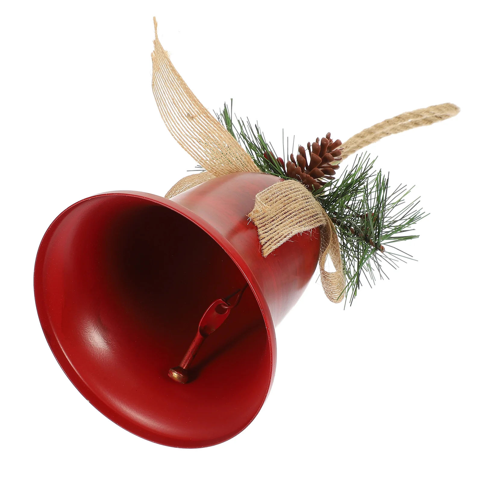 Metal Horn Bell Hotel Decor Xmas Themed Hanging Manual Christmas Decoration Pendant Plastic Ornaments Joyful