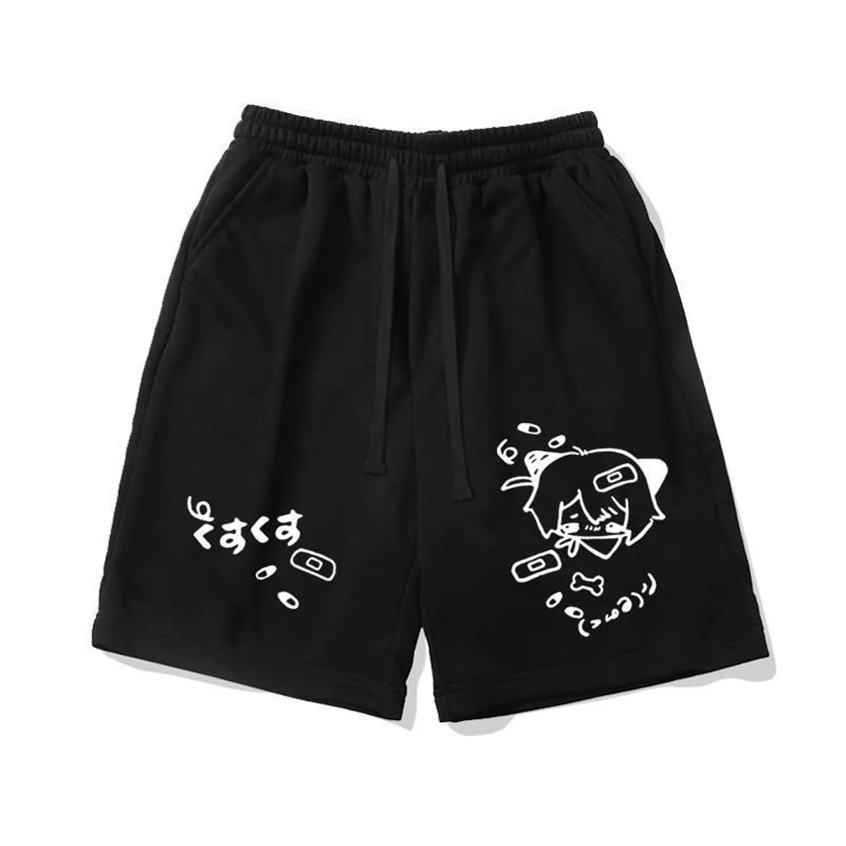 Oversized Shorts Men Gaussian Blur Scares Kittens Print Shorts High Street Couple Five-point Shorts Basketball Short Pants