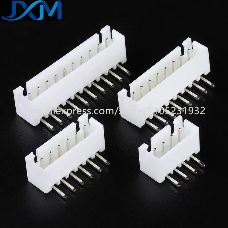 XH2.54mm Electronic Connectors with Bent Pins Various Sizes 2P 3P 4P 5P 6P 7P 8P 9P 10P 11P 12P 13P 14P Options for Electronics