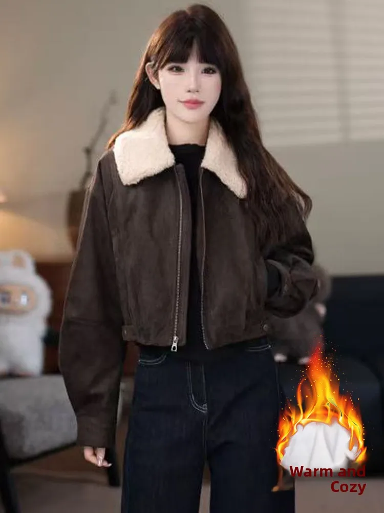 

Faionable Fce Lined down Jaet Women's Thi Warm Sli Unique Cotton Duffel Coat Winter Outerwear Zipper Closure