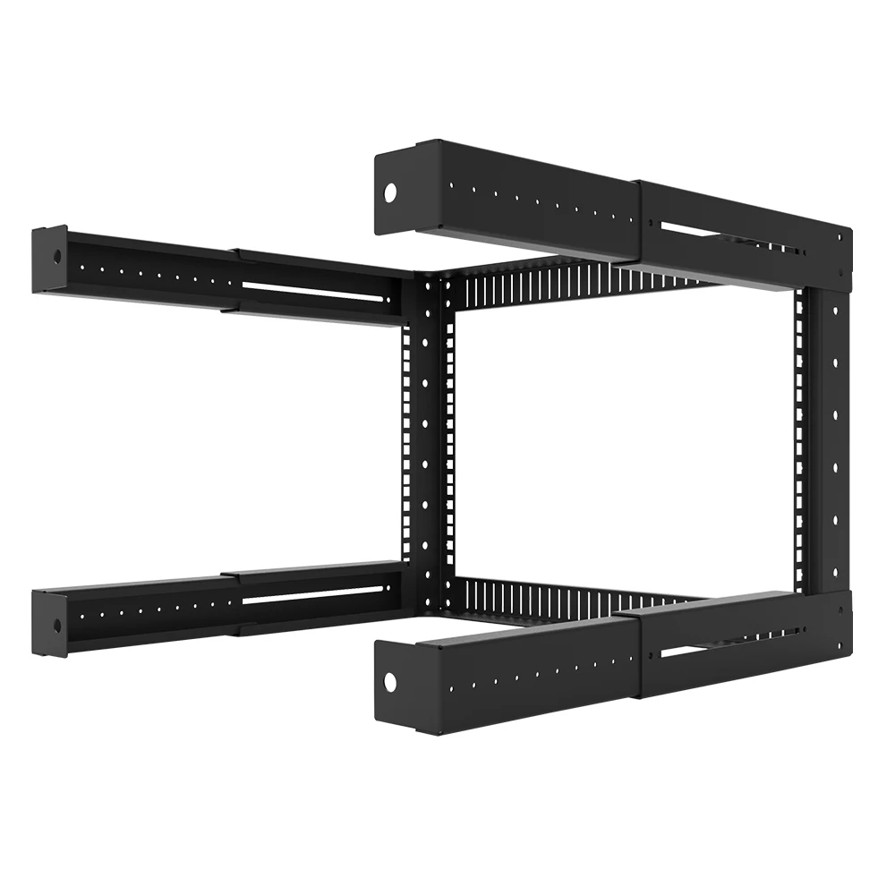 Soporte de montaje en pared, gestión de cables de datos usados con rieles ajustables