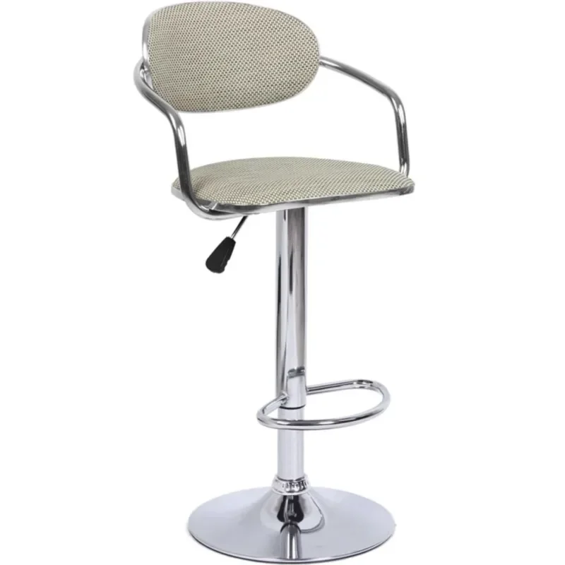 Silla de mediados de siglo con respaldo para Bar, Tabouret de plástico, diseño de cafetería, bancos, muebles antiguos de hierro alto, sillas