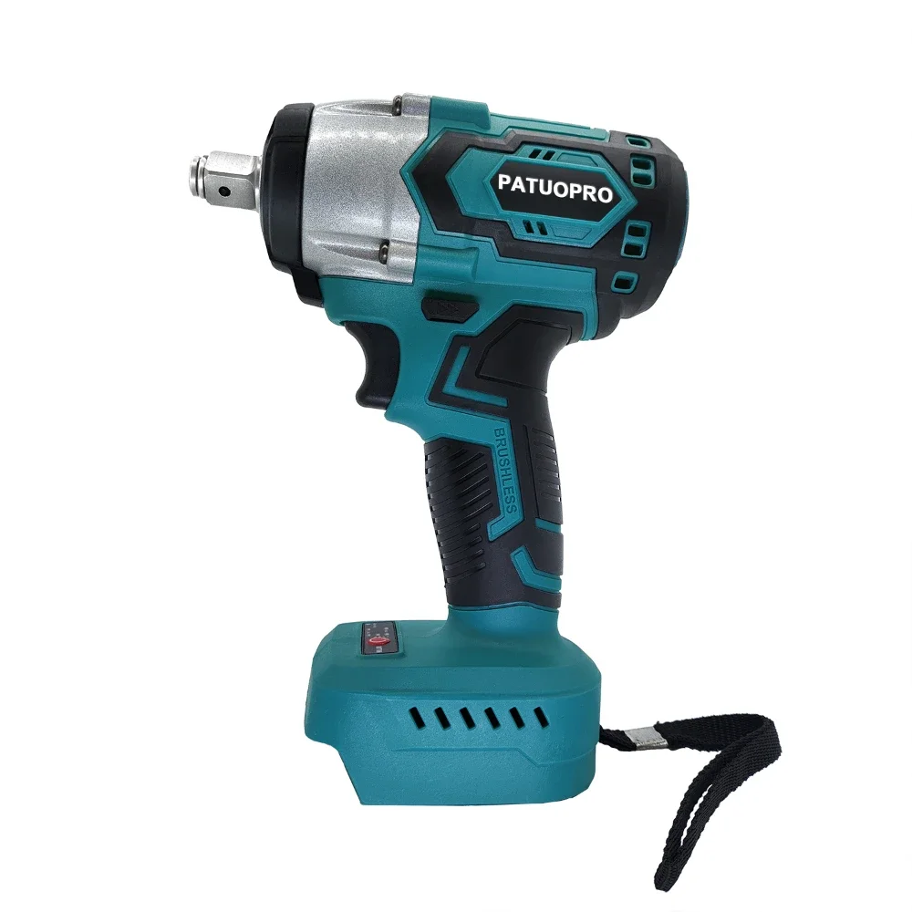 500N.m Brushless Cordless Electric Impact Wrench 1/2inch Power Tools for Makita 18V Battery(No Battery)