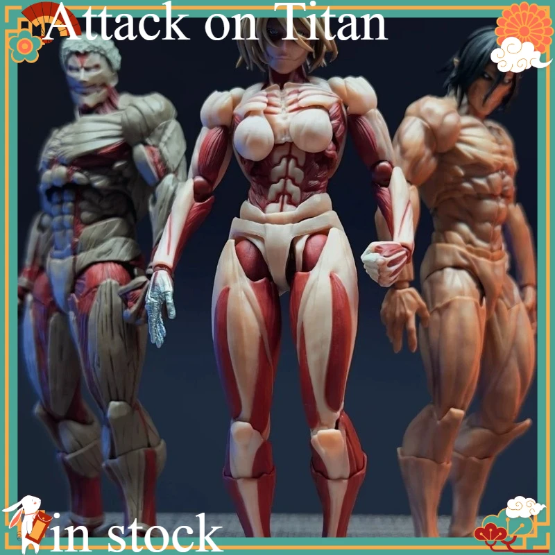 進撃の巨人-エレン・イェーガー-装甲巨人-カイヨド-アメージングヤマグチ-ジョイントアクションフィギュア-高可動-コレクタブルモデル-ギフト