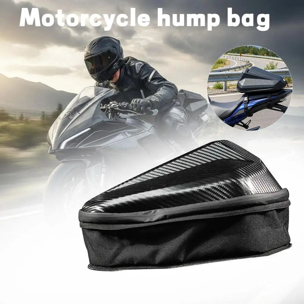 Motorcycle Hump Bag Waterproof And Anti Scratch Multi Functional Double Layer Rear Seat Protection Bag Motorcycle Equipment