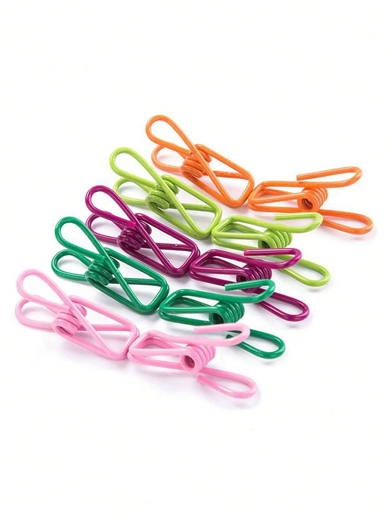10Pcs PVC Coated Food Bag Sealing Clips Random Colors