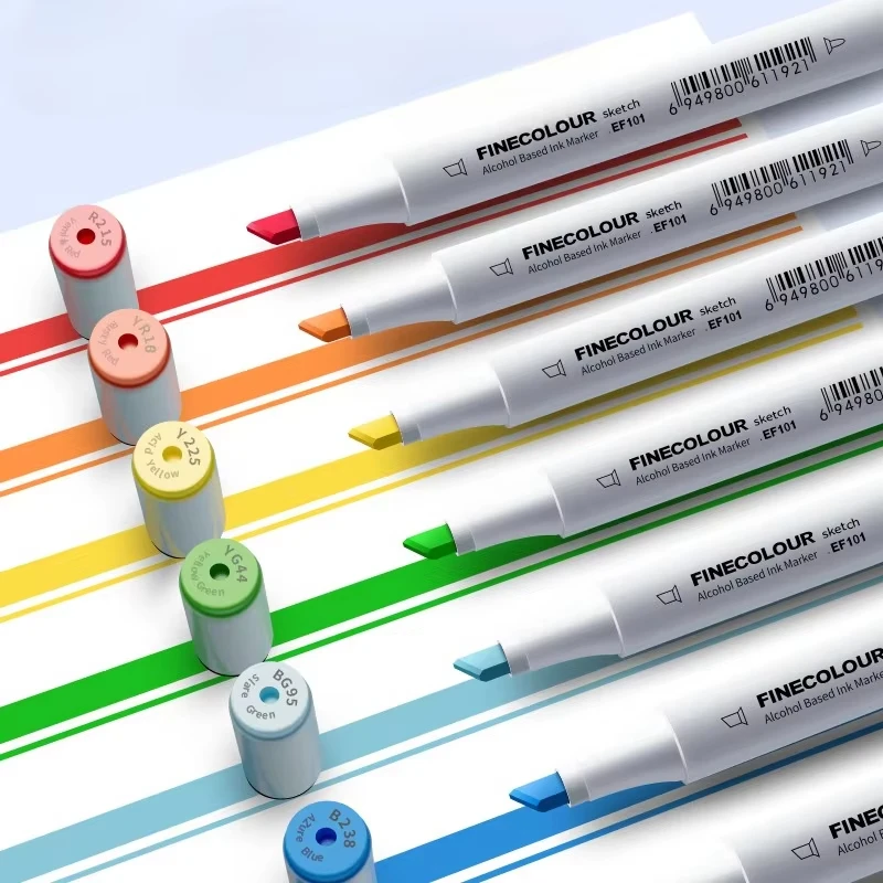 

Finecolour Markers Brown And Blue Color Double-Ended Art Marker Artist Sketch Drawing Marker Pen