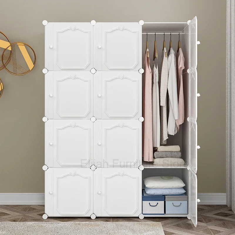 

Cabinet Storage Closet Clothes Organizer Bedroom Partitions Wardrobe Shelf Simple Nordic Watches Small Armario Trendy Furniture