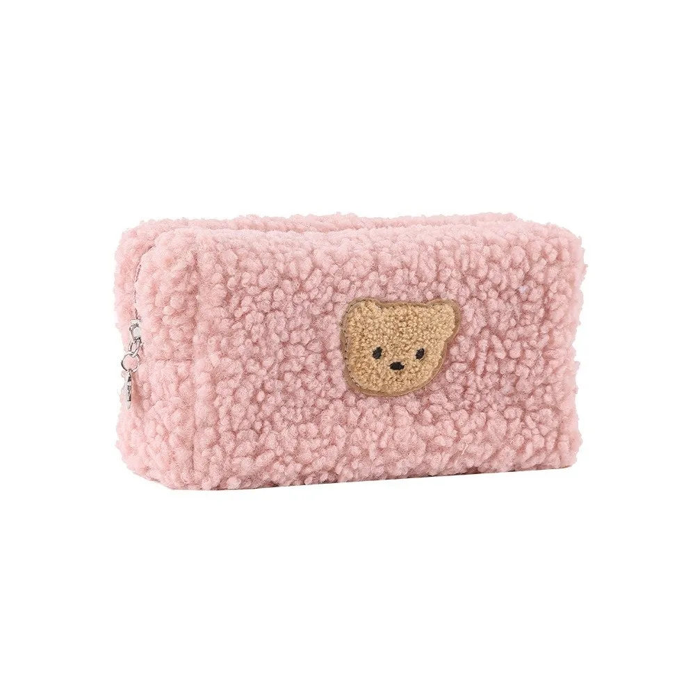 

Новая портативная косметичка большой вместимости, с милым рисунком медведя, многофункциональная сумка для макияжа и канцелярских принадлежностей