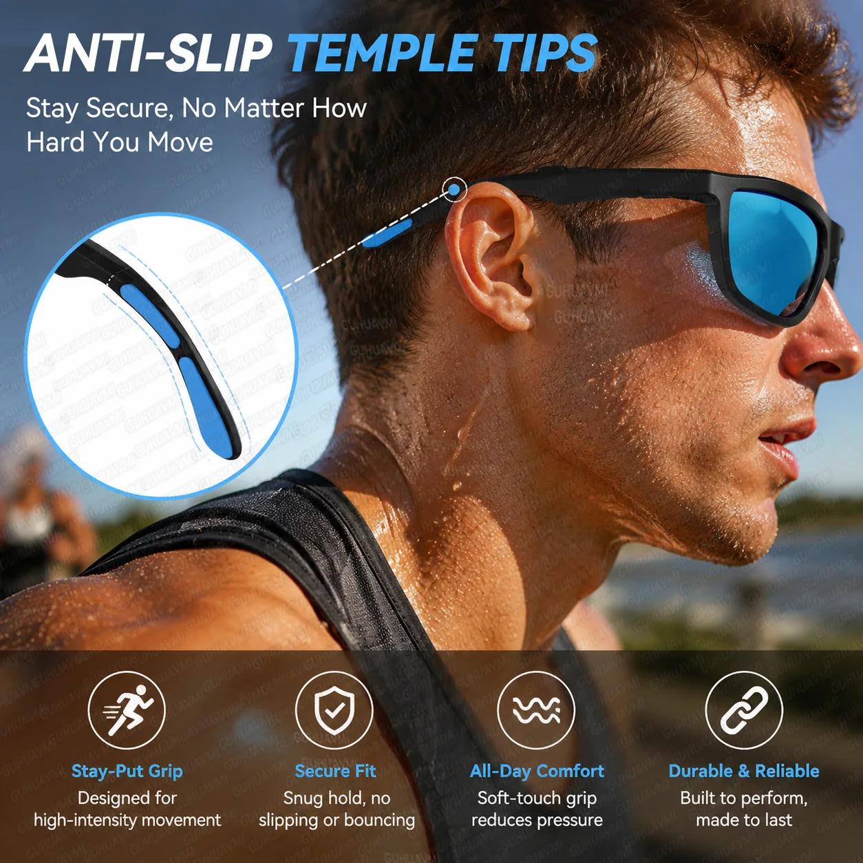 2026 New Touch Color Change Smart Glasses AI Translation Voice Wake-Up Dual Mic Noise Reduction Bluetooth Music IP65 Waterproof image 6