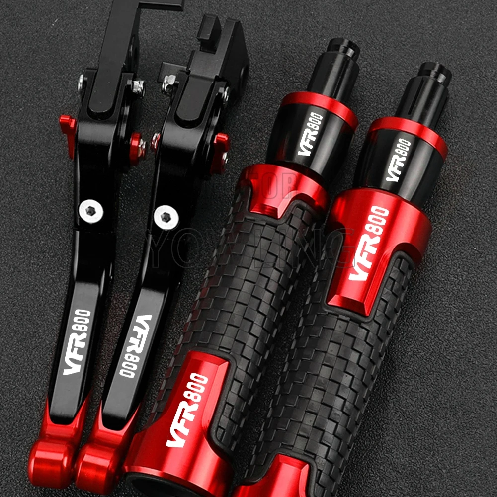 Para honda vfr800 fiwi vfr 800 1998 2001 2000 1999 alavanca de freio embreagem guiador alça apertos mão final acessórios da motocicleta