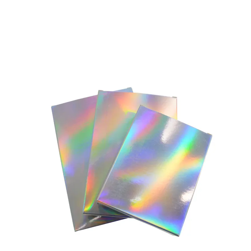 50 Pcs Holographic Gift Party Paper Box Laser Card Case Cartons Gift Boxes Cosmetics Package Candy Boxes Wedding Favour