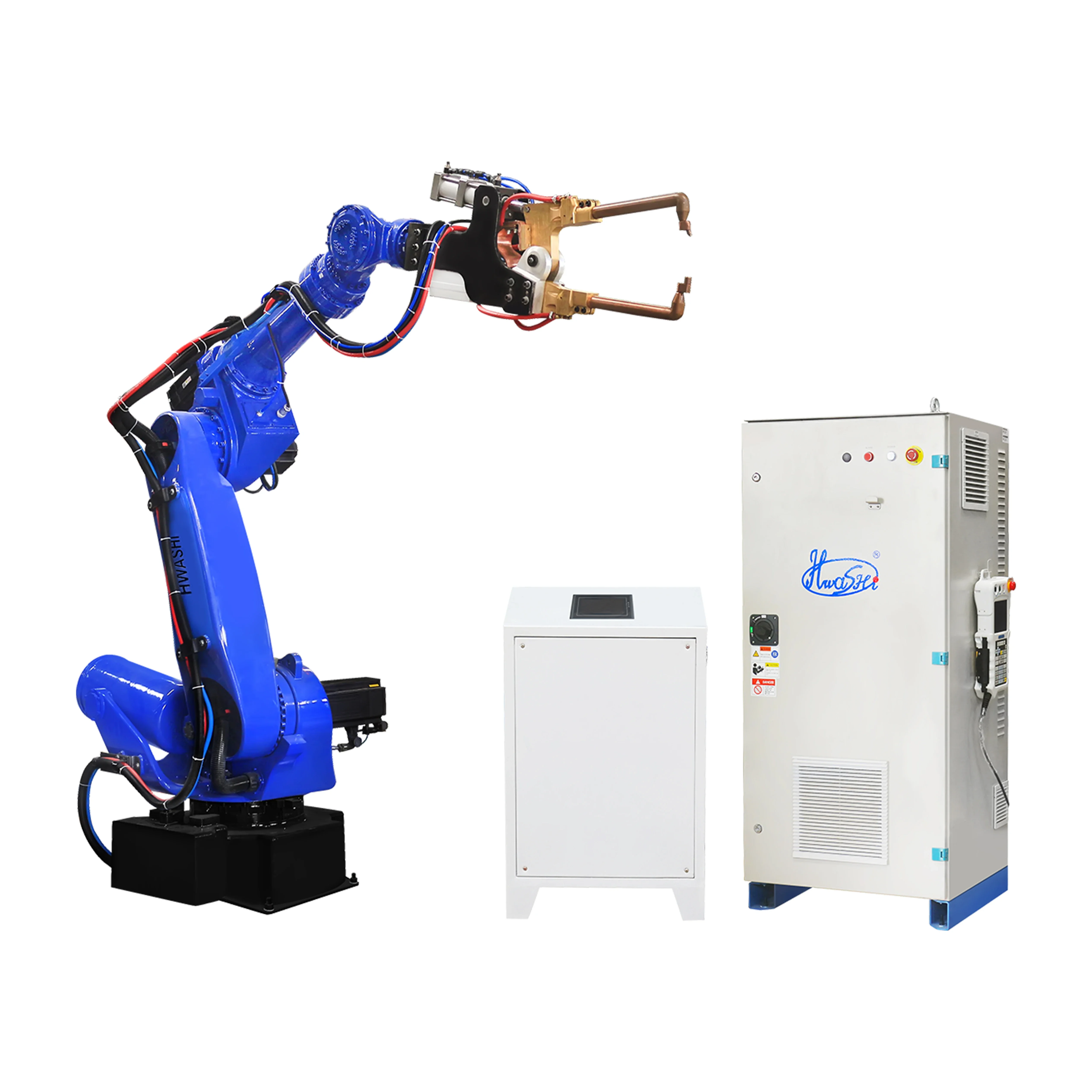 HWASHI 165KG Payload Robot for Mild Steel Drawer Resistance Spot Welding Equipment