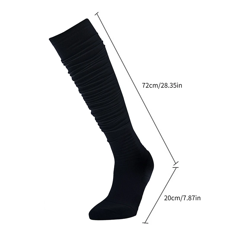 1 Pair Football Socks for Men Women Adults Pile Socks American Football Extra Long Stockings Outdoor Sports Accessories