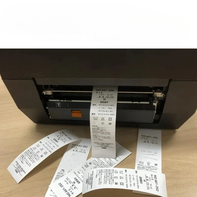 Industrial Grade Thermal Transfer Label Clothing Tag Washed Mark Satin Ribbon Printer hine